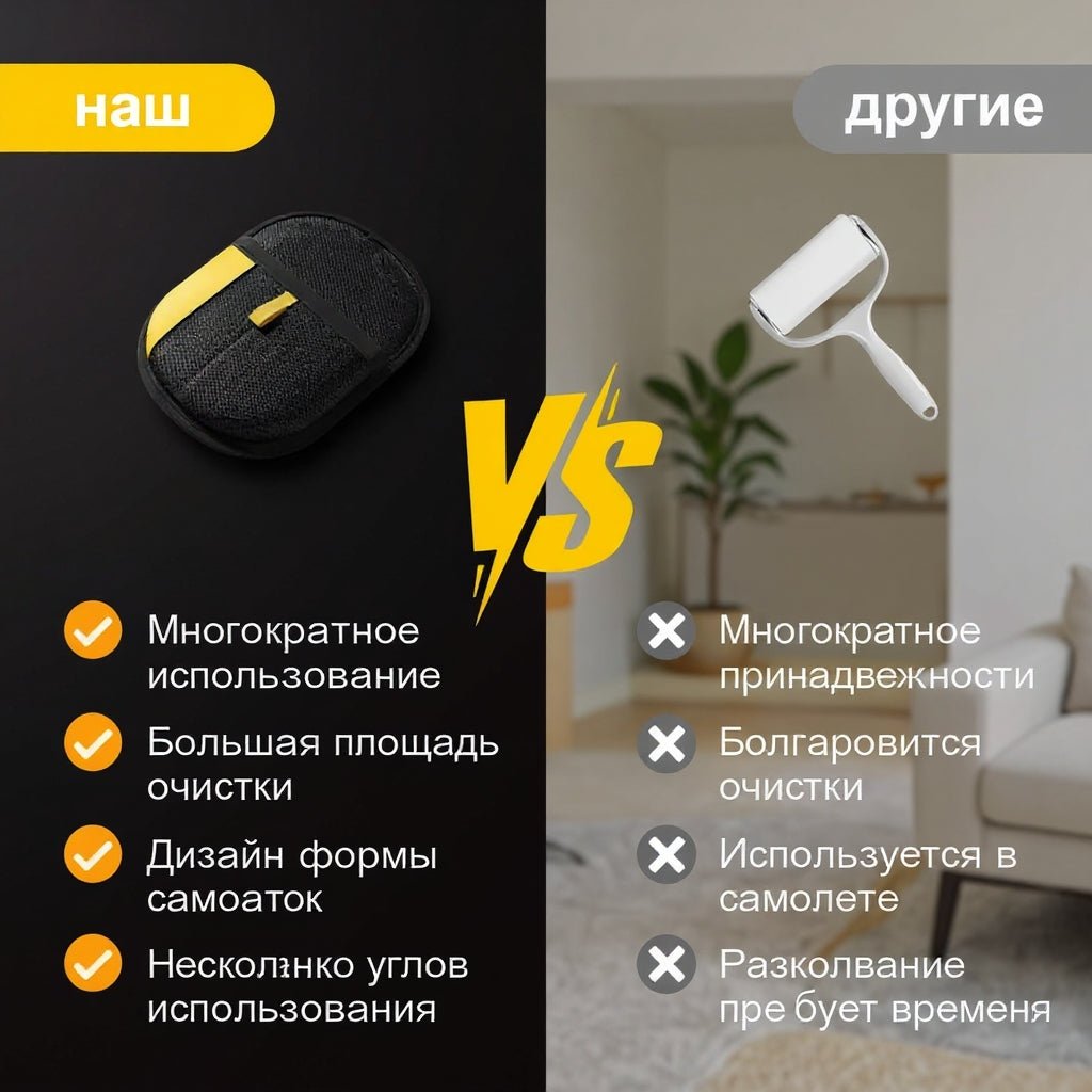 Электростатическое Удаление Волос Любимчика Перчатки( Размер L:24*18см) - Ouna